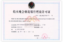 A级焰火燃放资质