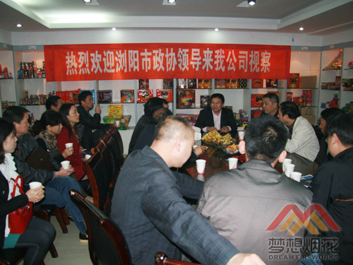 公司董事长向政协委员介绍公司的发展情况